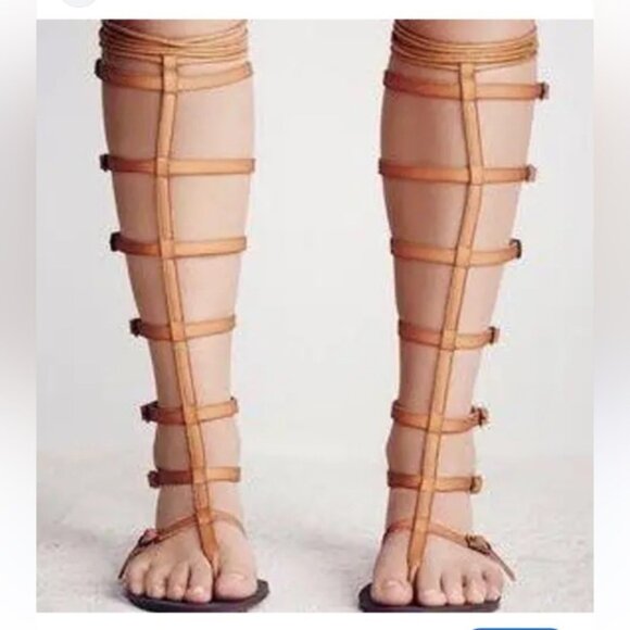 Free People vegan leather gladiator sandals Size 11 - Picture 2 of 9
